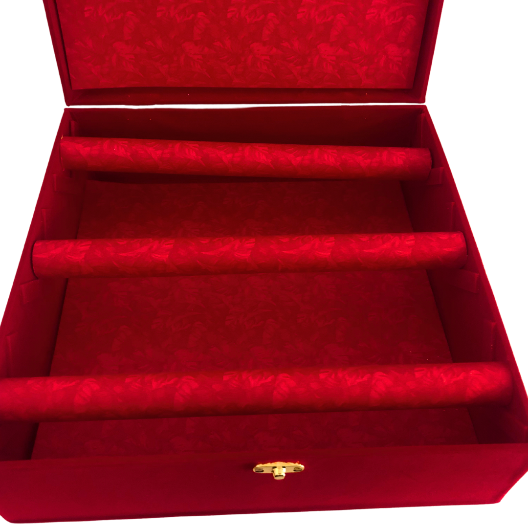 CHOORA / BANGLE BOX - TANISHQ Red Sequential  (3 Rods)