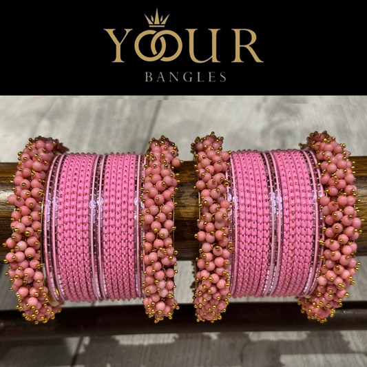 Baby Pink Bangle Set - 2.6