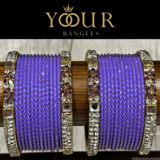 Purple Bangle Set - 2.6