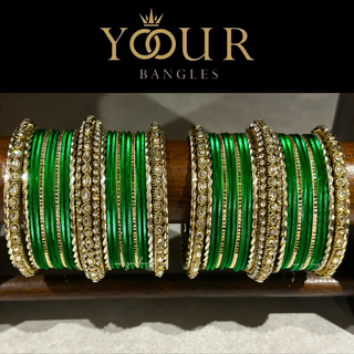 Emerald Green Bangle Set