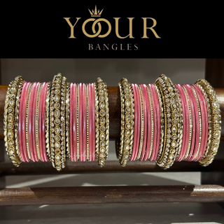 Baby Pink Bangle Set