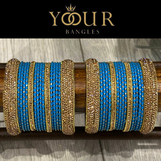 Blue Bangle Set - 2.8