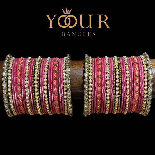 Pink Bangle Set - 2.4