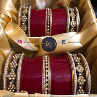 Red Bridal Choora / Bangles Set