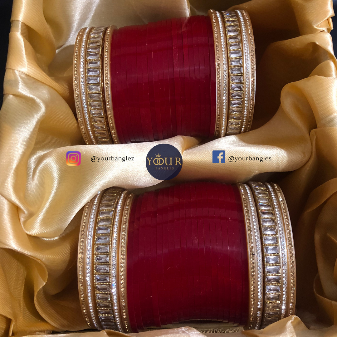 Red Bridal Choora / Bangles Set