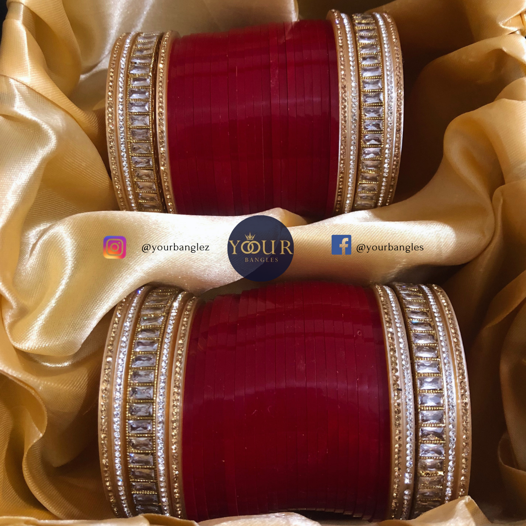 Red Bridal Choora / Bangles Set