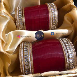 Red Bridal Choora / Bangles Set