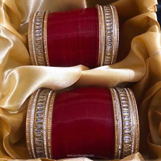 Red Bridal Choora / Bangles Set