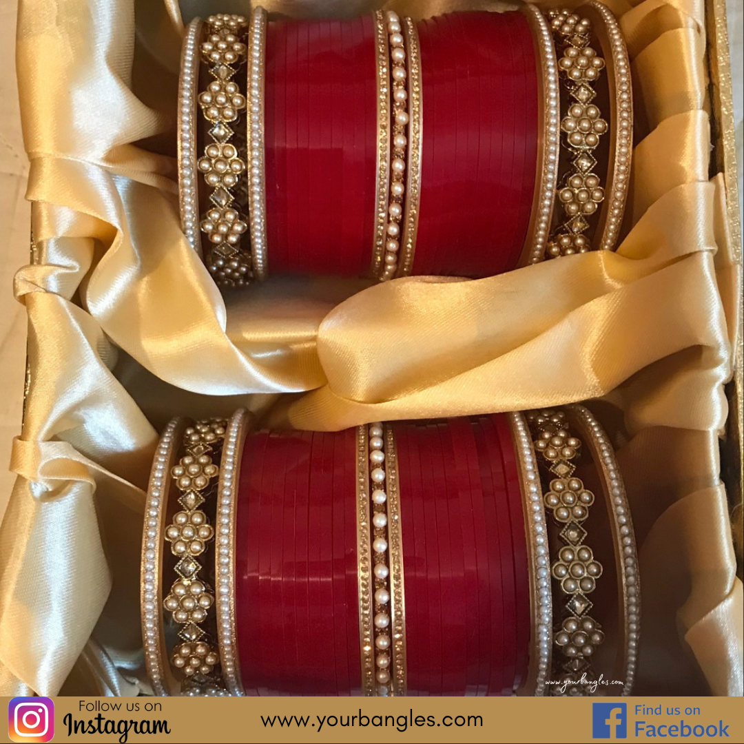 Red Bridal Choora / Bangles Set