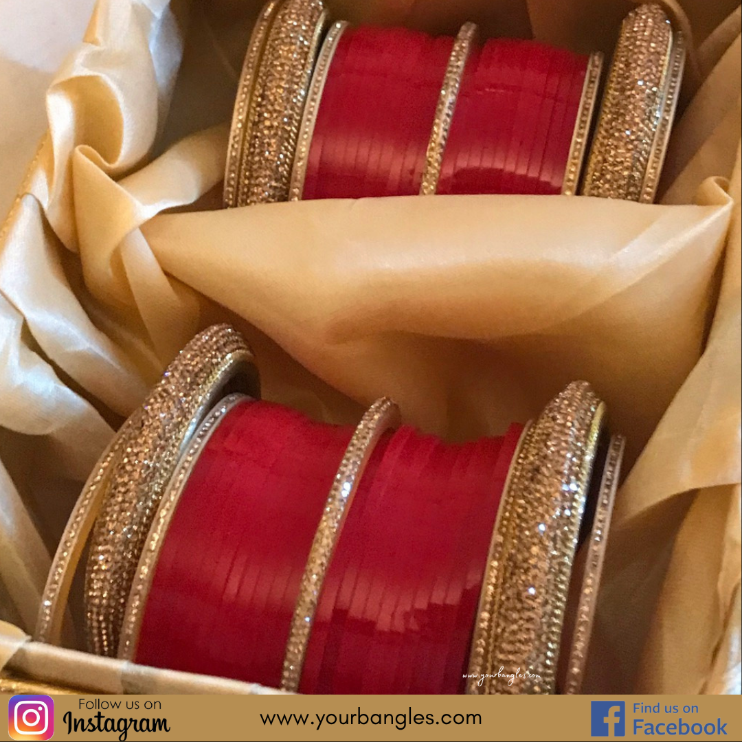 Red Bridal Choora / Bangles Set