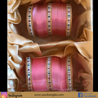 Pink Bridal Choora / Bangles Set