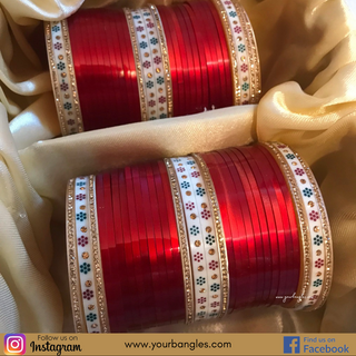 Red Bridal Choora / Bangles Set