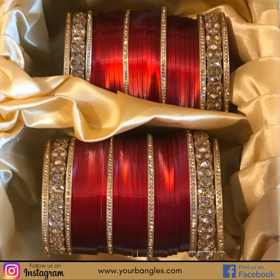 Red Bridal Choora / Bangles Set