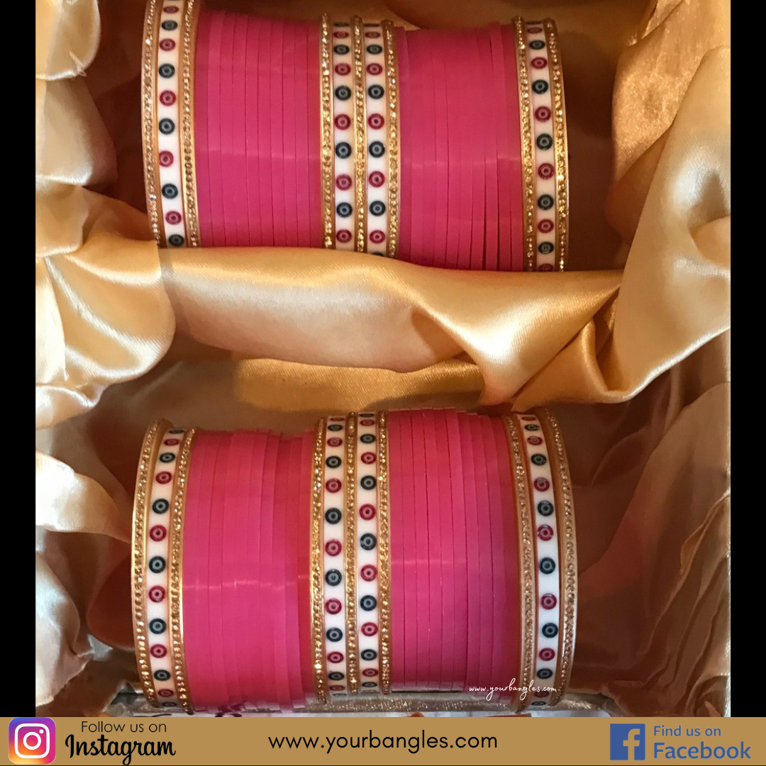 Pink Bridal Choora / Bangles Set