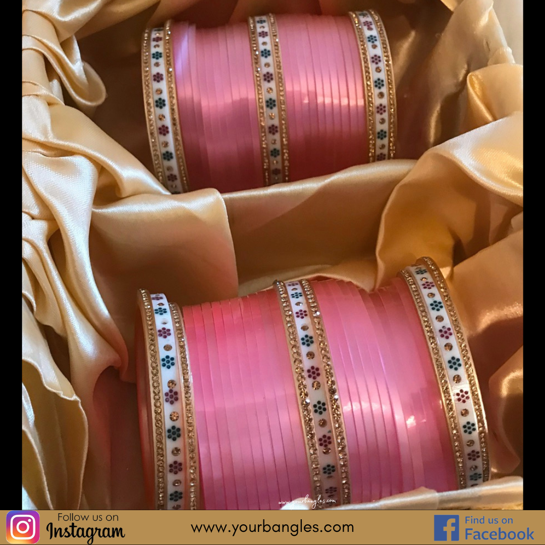 Pink Bridal Choora / Bangles Set