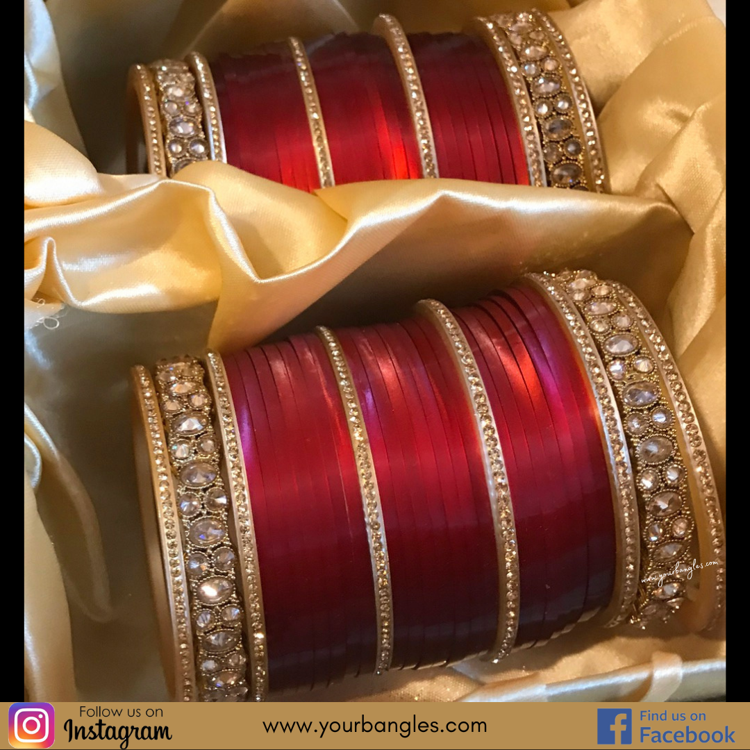 Red Bridal Choora / Bangles Set