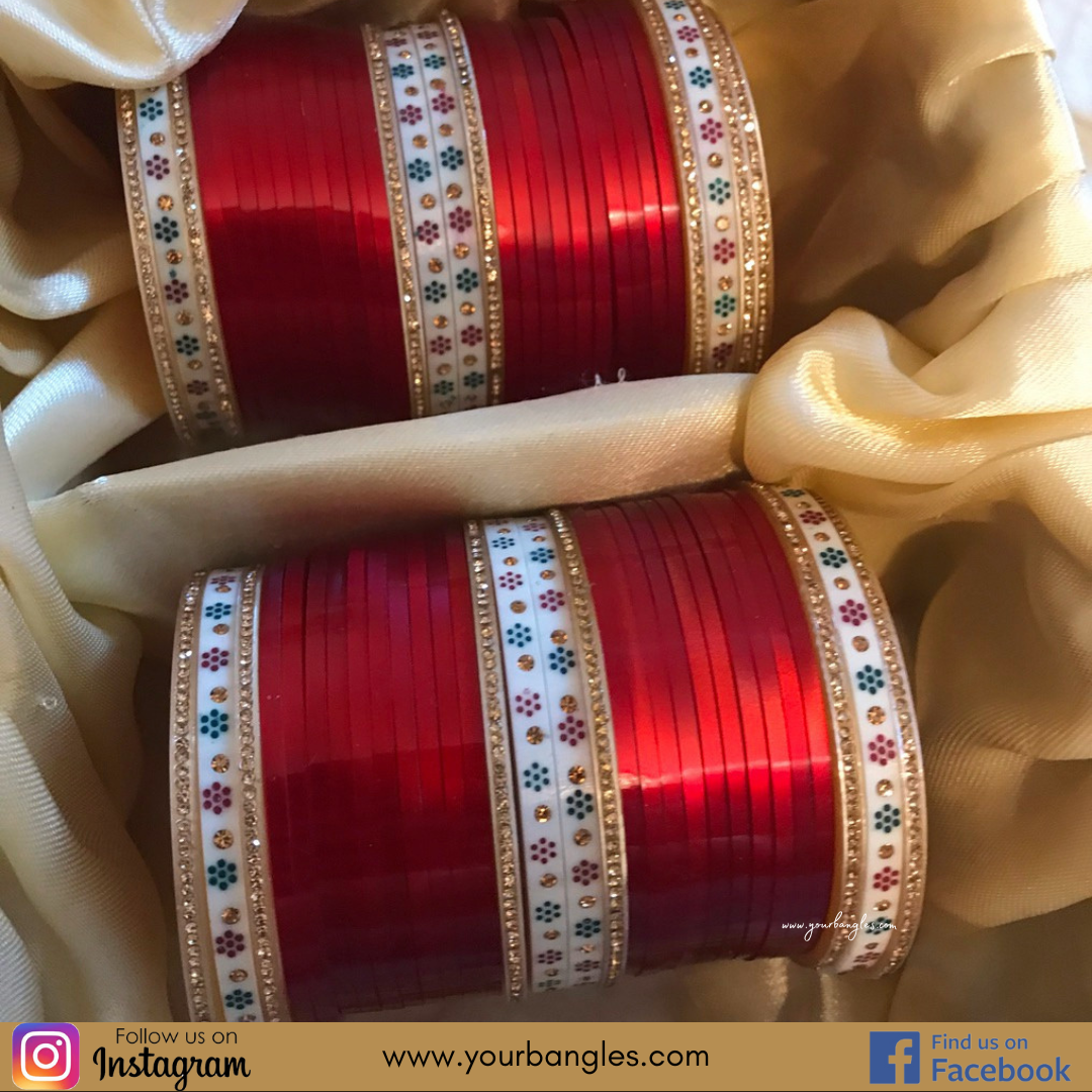 Red Bridal Choora / Bangles Set