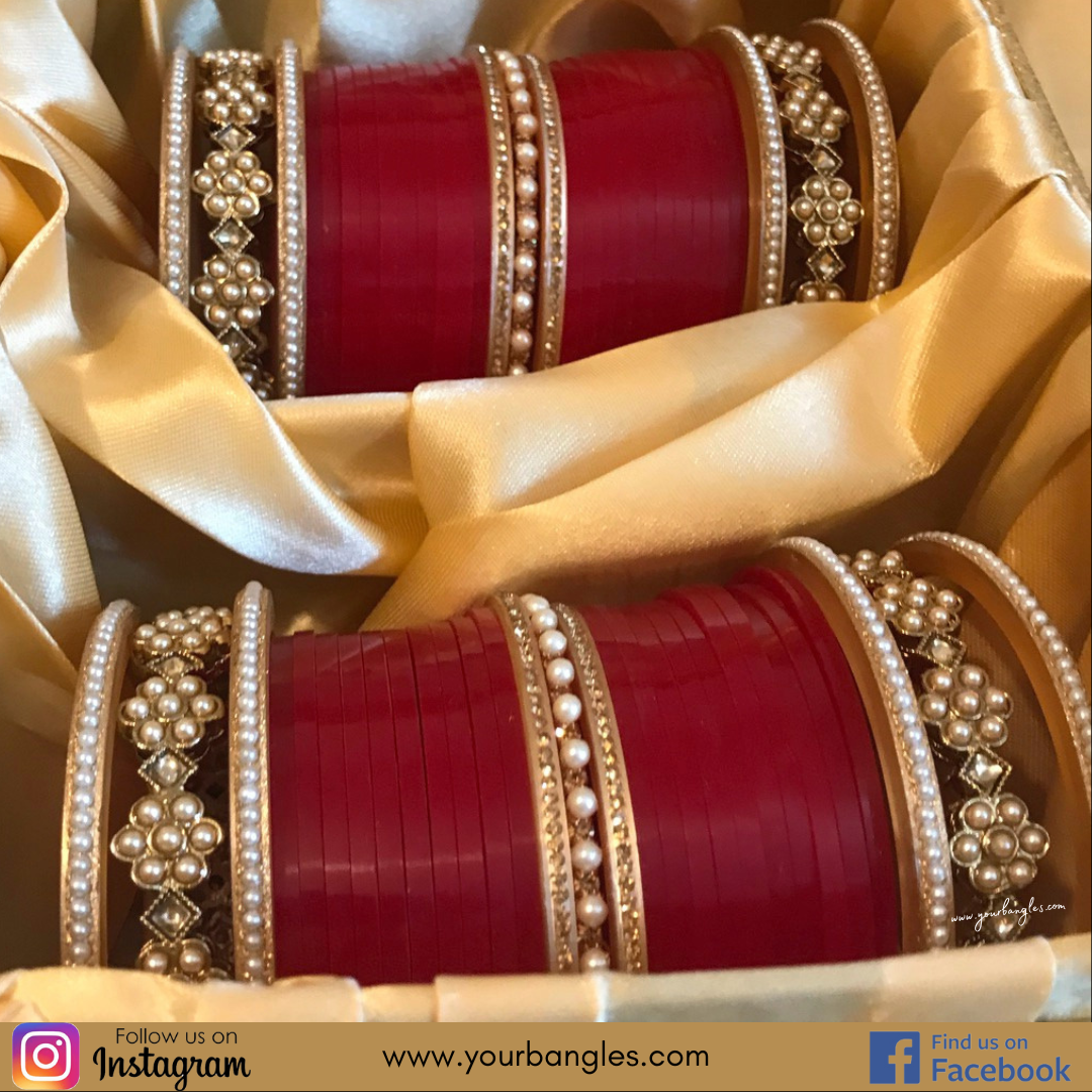 Red Bridal Choora / Bangles Set