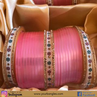 Pink Bridal Choora / Bangles Set