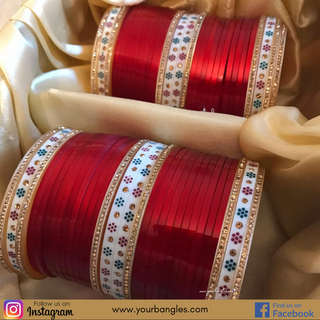 Red Bridal Choora / Bangles Set