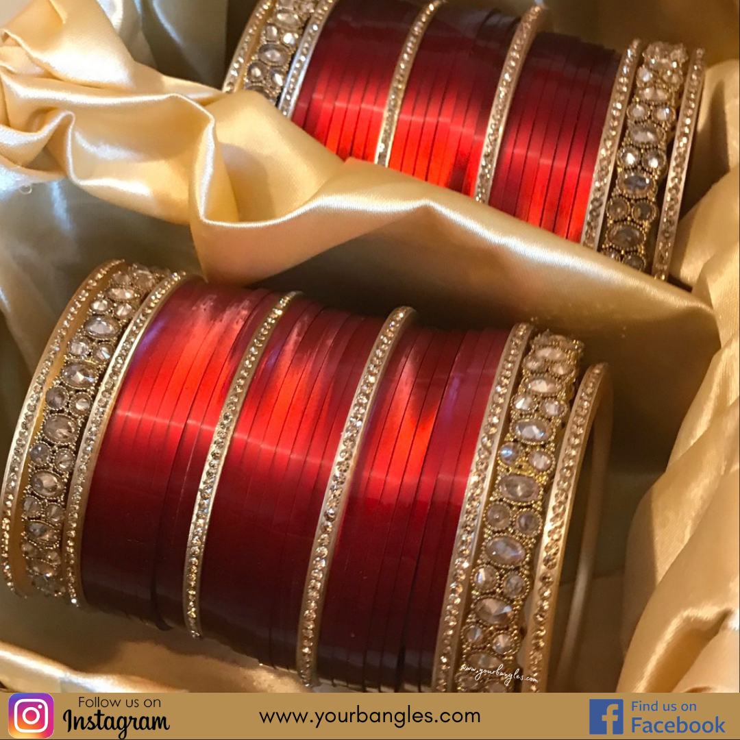 Red Bridal Choora / Bangles Set