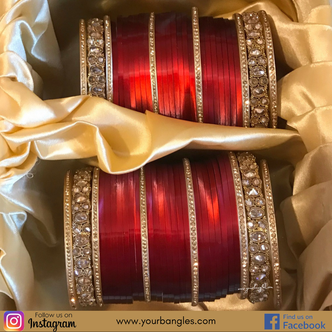 Red Bridal Choora / Bangles Set