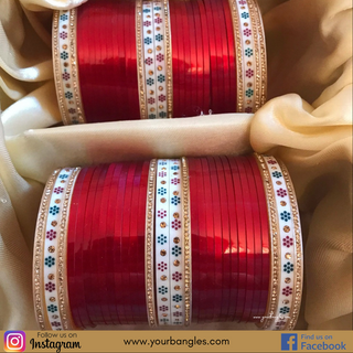 Red Bridal Choora / Bangles Set