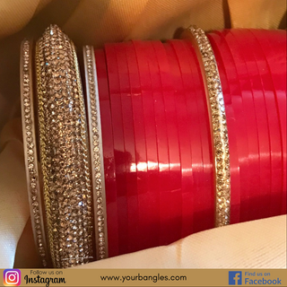 Red Bridal Choora / Bangles Set