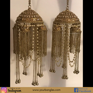 KHUSHI Antique Gold Kaleere