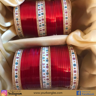 Red Bridal Choora / Bangles Set