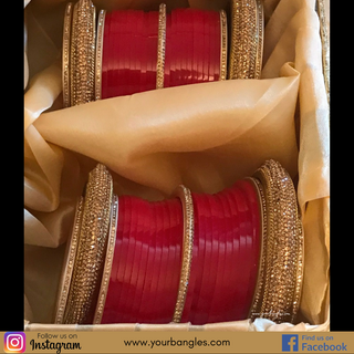 Red Bridal Choora / Bangles Set