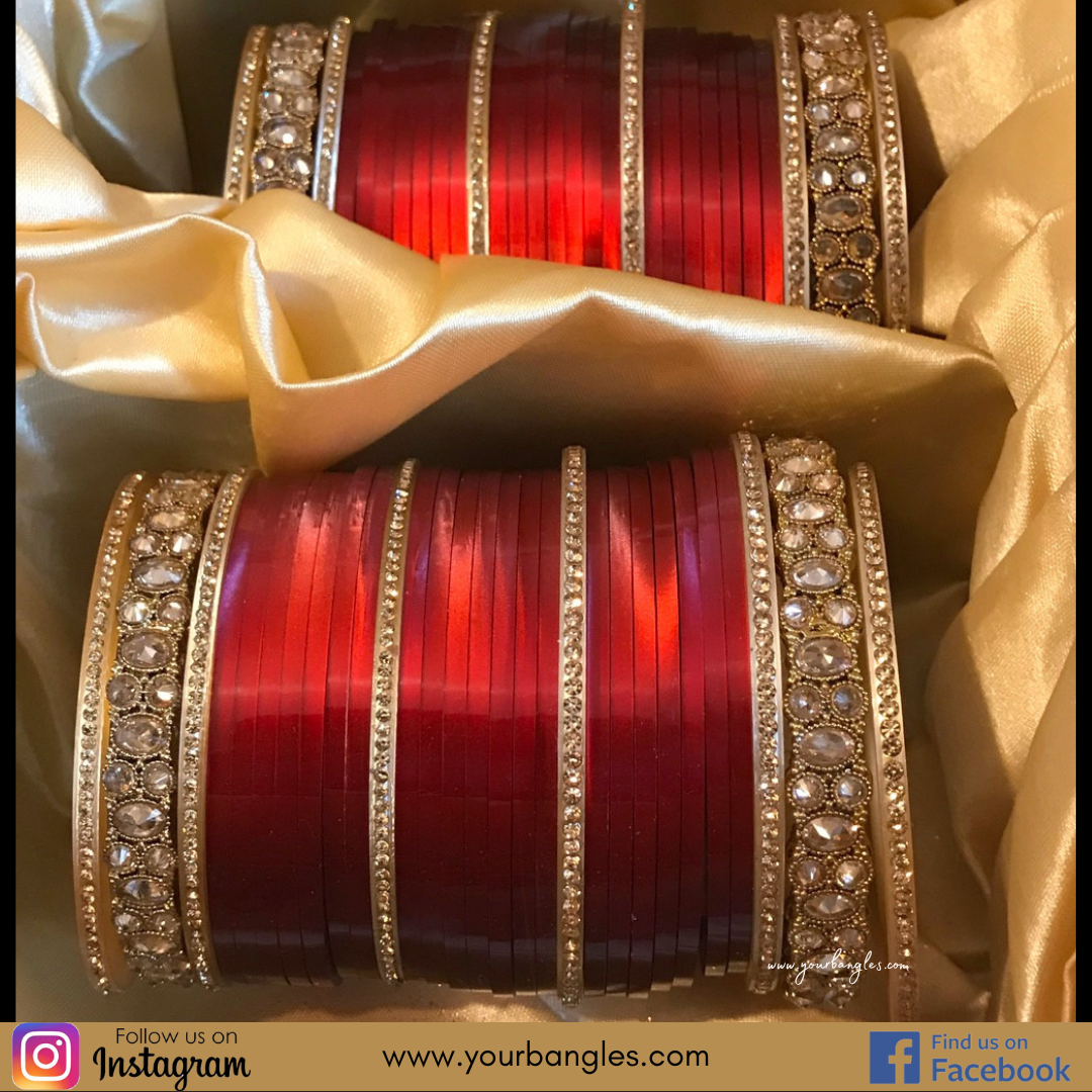 Red Bridal Choora / Bangles Set