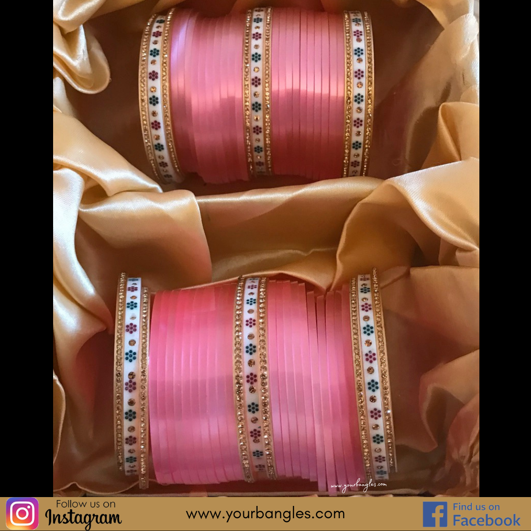 Pink Bridal Choora / Bangles Set