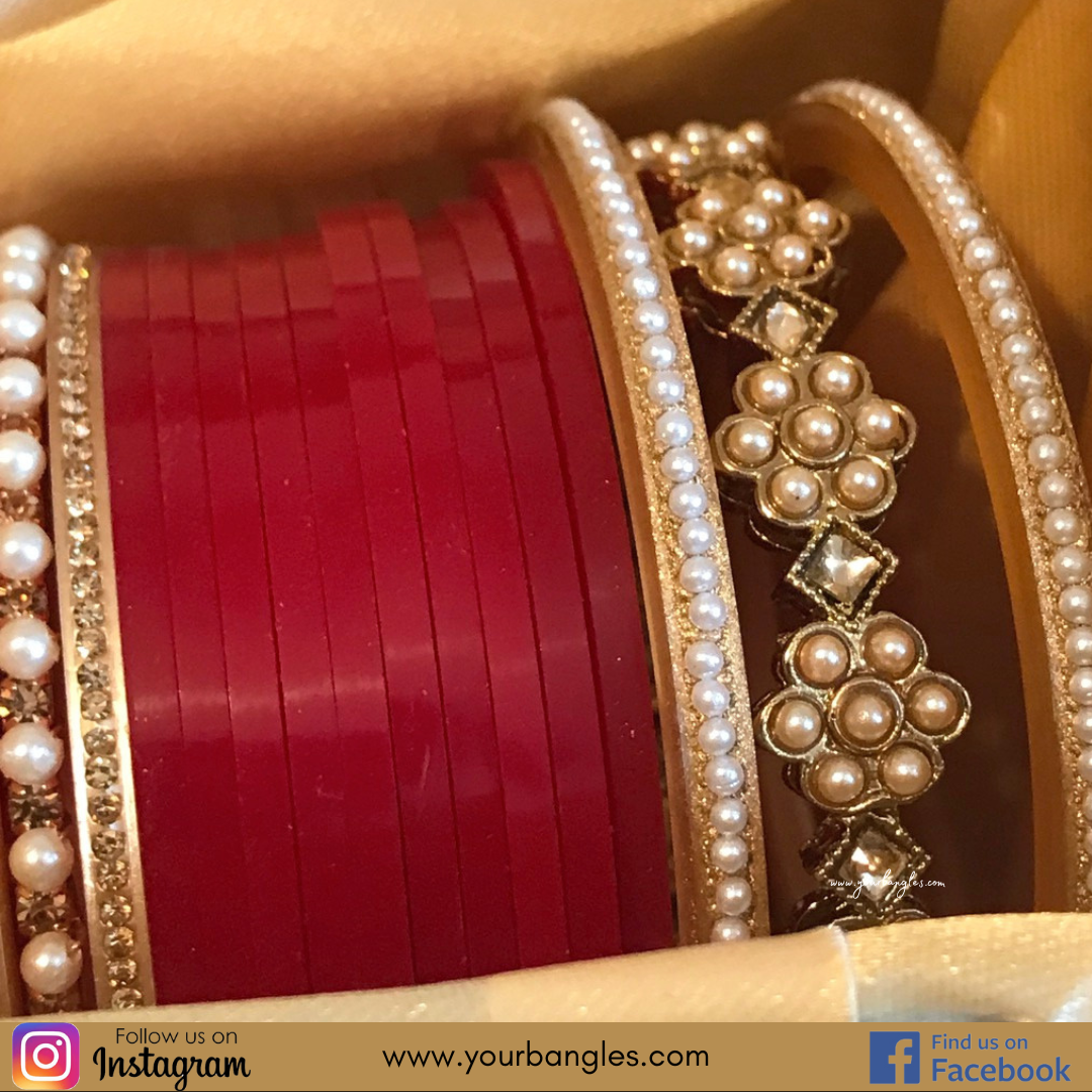 Red Bridal Choora / Bangles Set