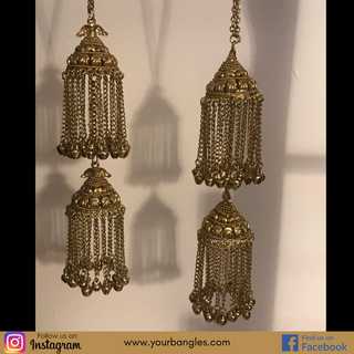 PARI  Mini Golden Jhoomer Kaleere - 2 Tier