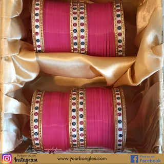 Pink Bridal Choora / Bangles Set