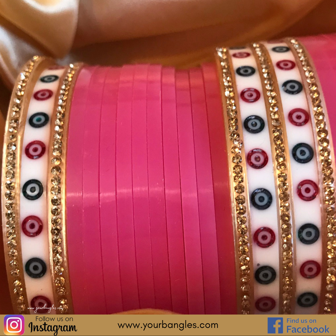 Pink Bridal Choora / Bangles Set