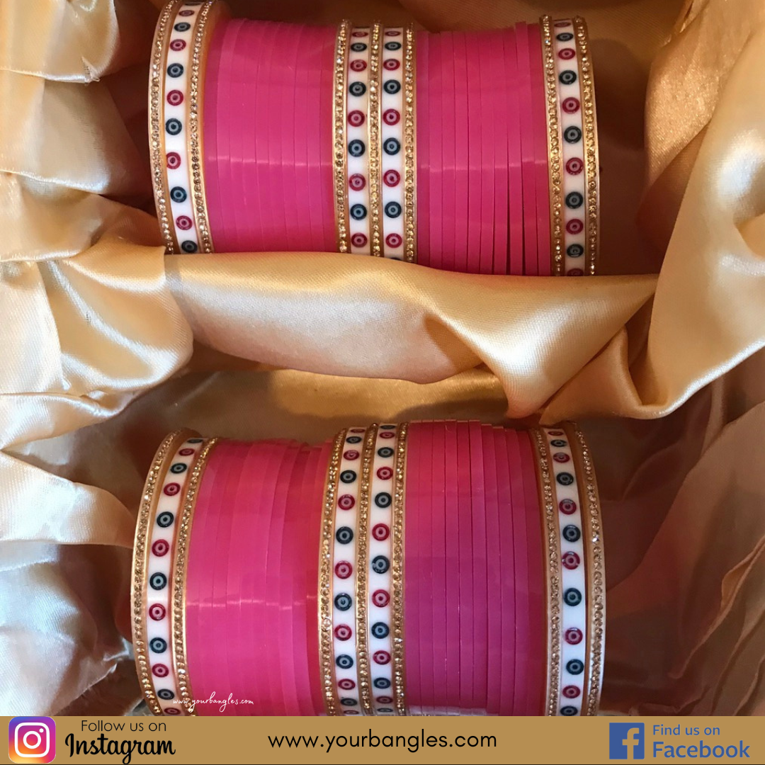 Pink Bridal Choora / Bangles Set