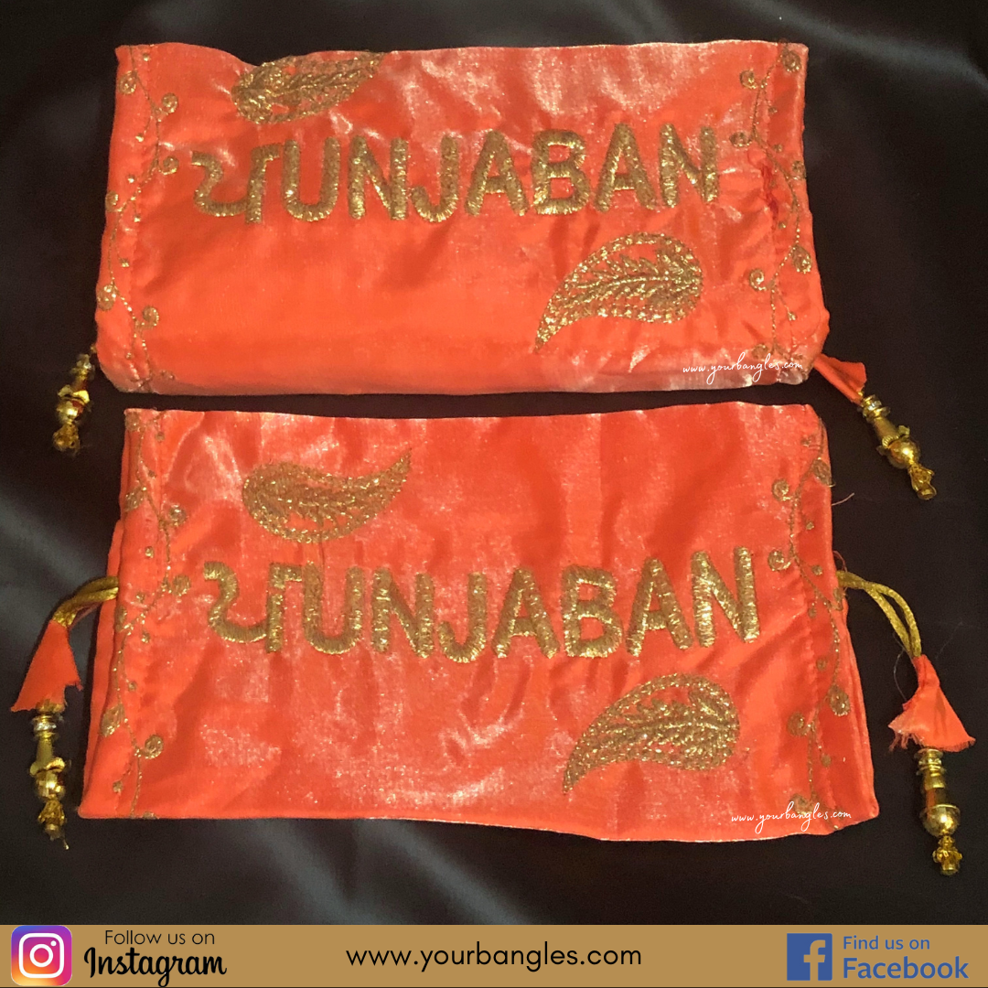 Peach Choora Cover - (Design: PUNJABAN)