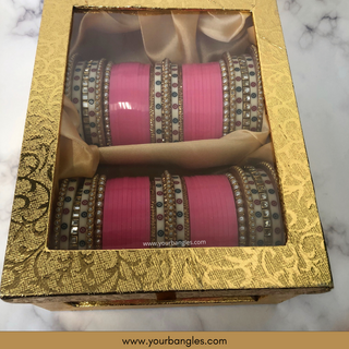 Pink Bridal Choora / Bangles Set