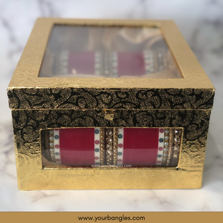 Gagri Pink Tone Choora / Bangles Set