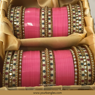 Pink Bridal Choora / Bangles Set