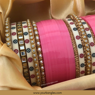 Pink Bridal Choora / Bangles Set