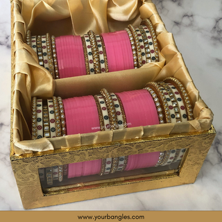 Pink Bridal Choora / Bangles Set