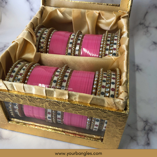 Pink Bridal Choora / Bangles Set