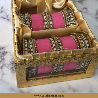 Pink Bridal Choora / Bangles Set