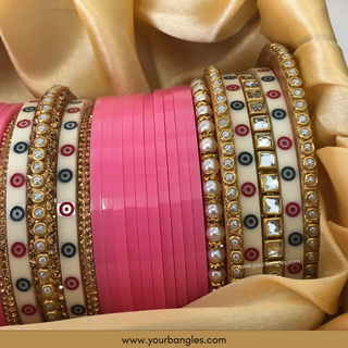 Pink Bridal Choora / Bangles Set