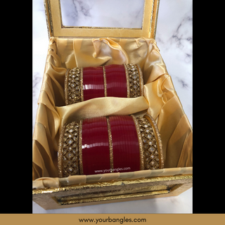 Red Bridal Choora / Bangles Set