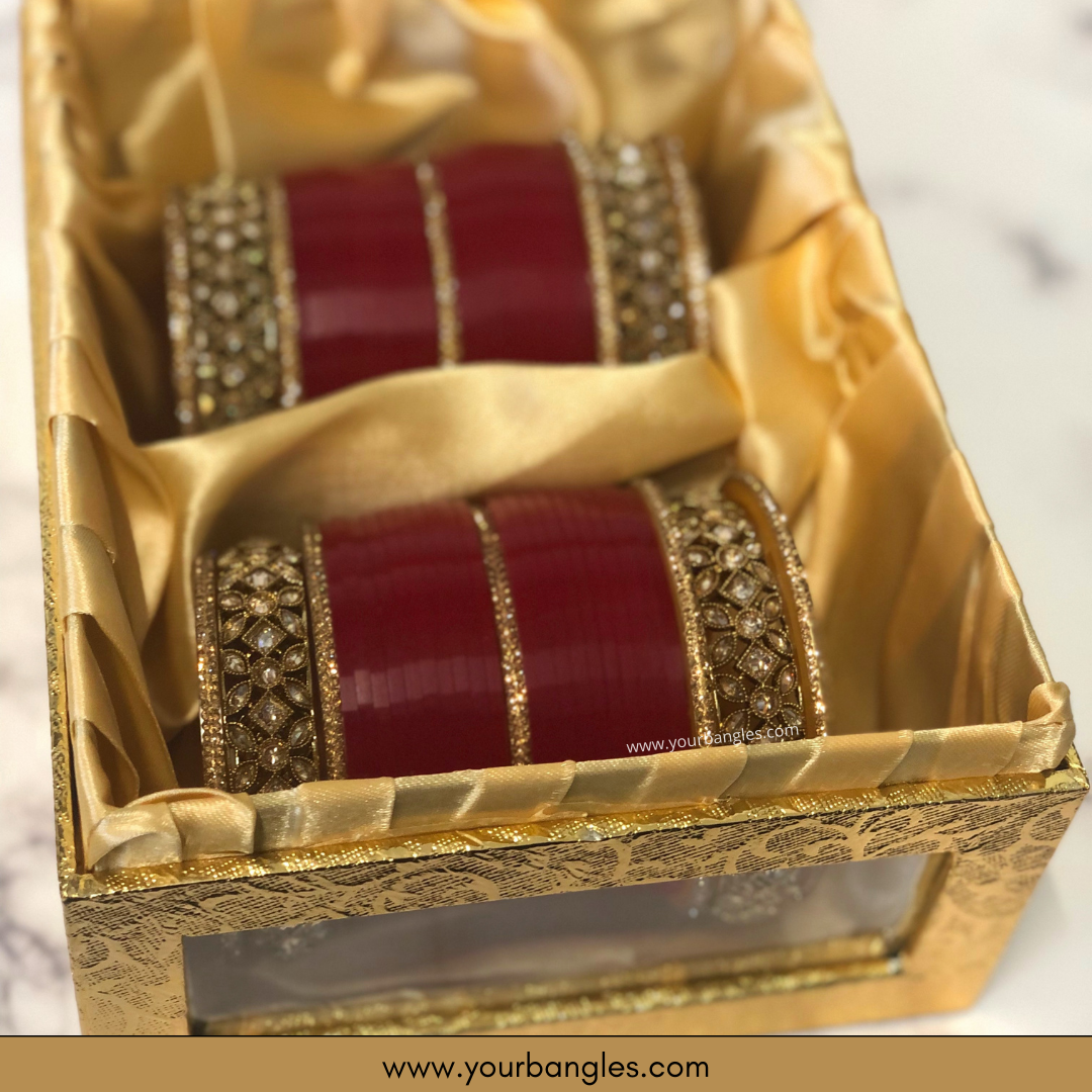 Red Bridal Choora / Bangles Set