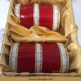 KATRINA KAIF Red Bridal Choora / Bangles Set - Design 1